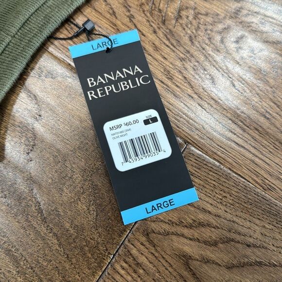 NWT Banana Republic Men’s Double Knit Crew. Sz L - Picture 4 of 4